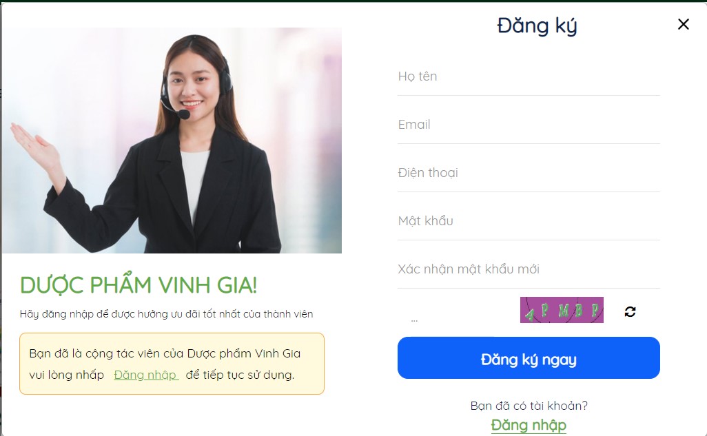 Cách đăng ký & đăng nhập tài khoản thành viên tại Aff Vinh Gia