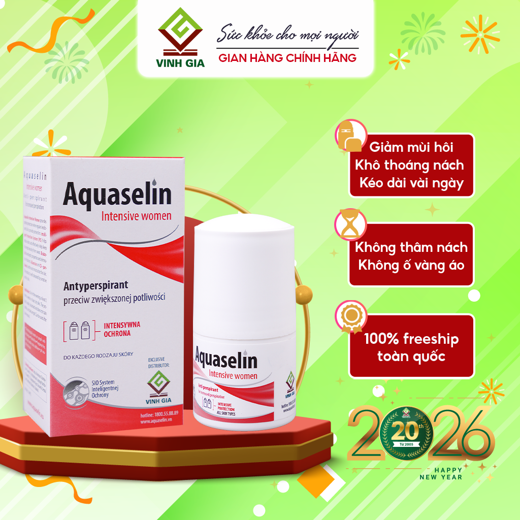 Lăn nách Aquaselin 50ml dành cho nữ (loại mạnh)