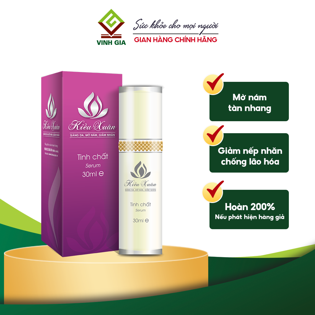 Tinh chất Kiều Xuân (Serum) | Trắng da, Mờ nám, Giảm nhăn