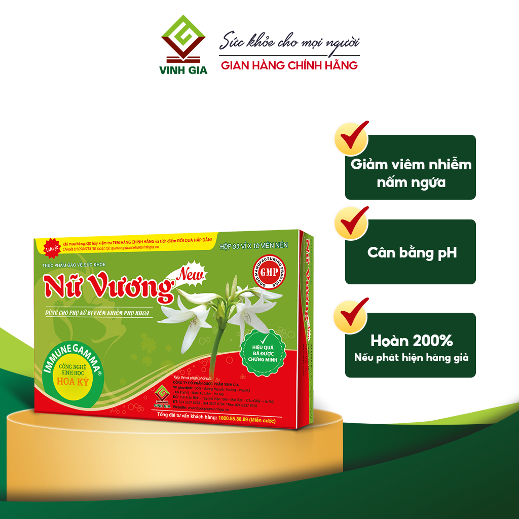 Nữ Vương New – Dùng cho phụ nữ bị viêm nhiễm phụ khoa